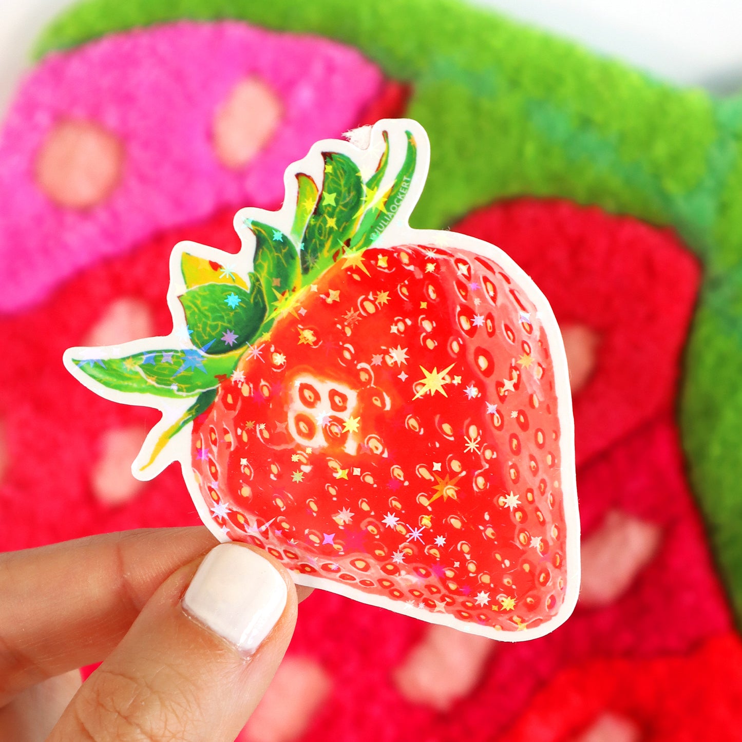 Strawberry Sparkles Sticker