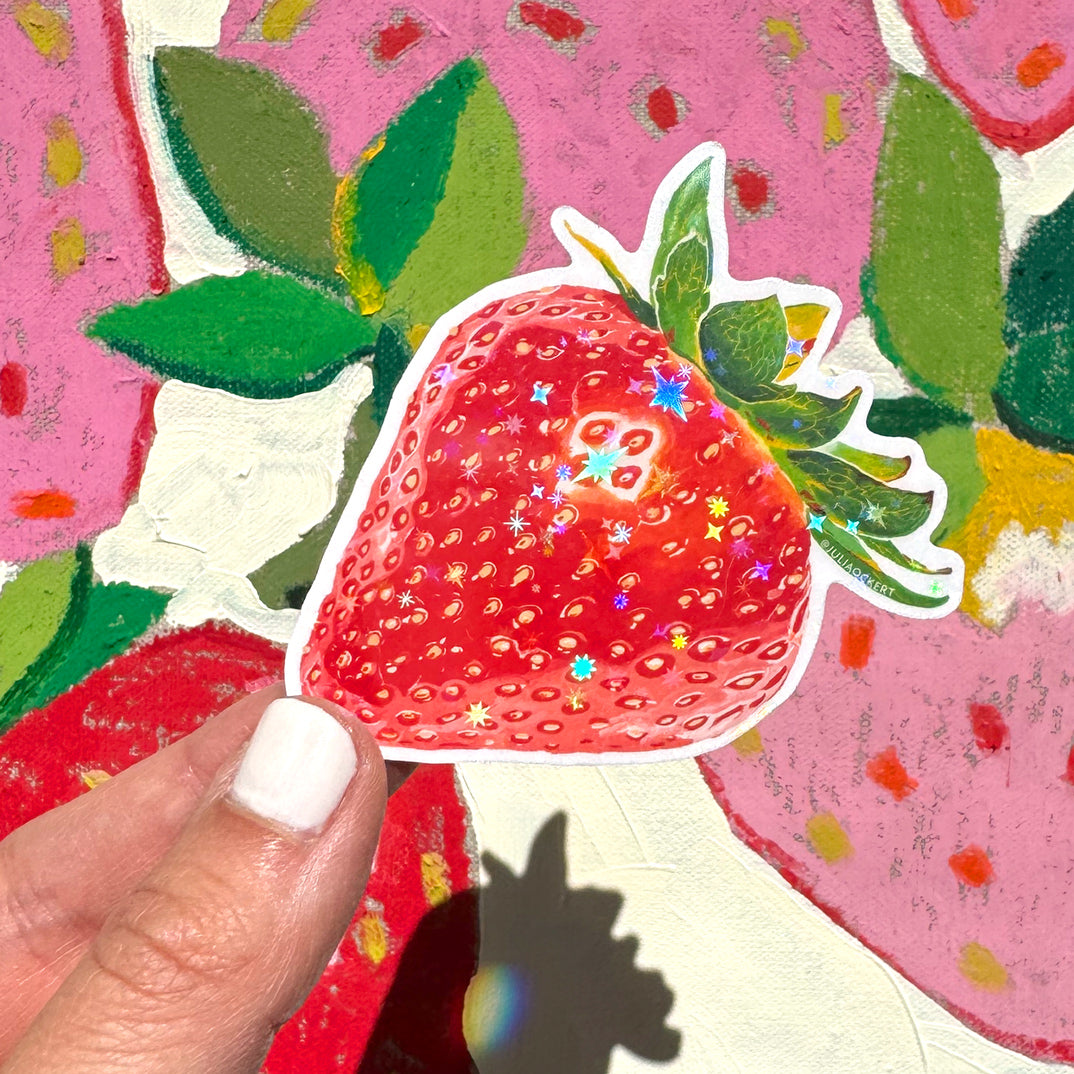 Strawberry Sparkles Sticker