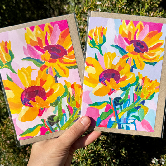 Sunflower Greeting Card (2 Colours)