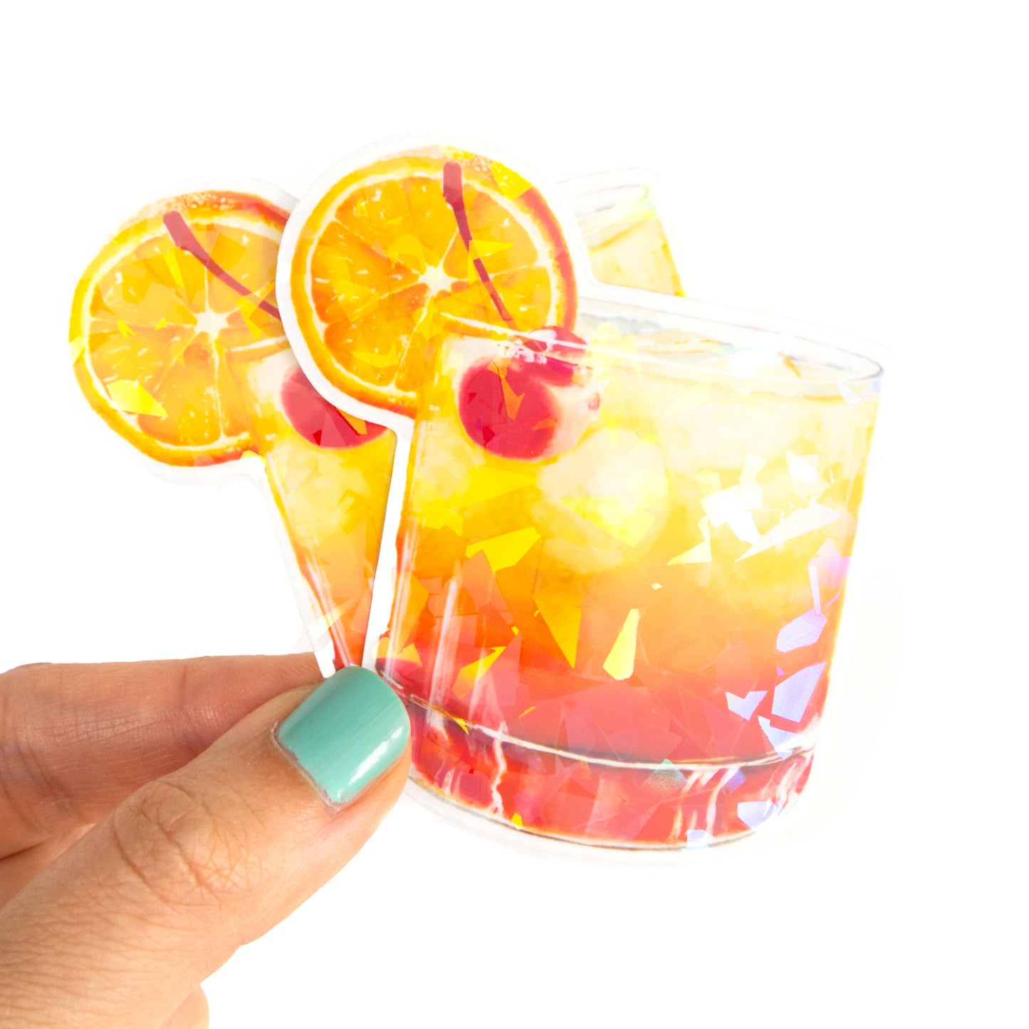 Tequila Sunrise Cocktail Prism Vinyl Sticker