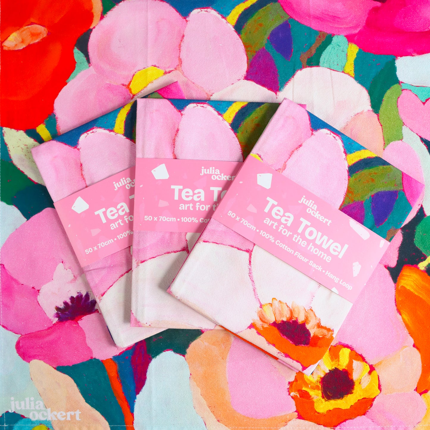 Flowerverse Tea Towel