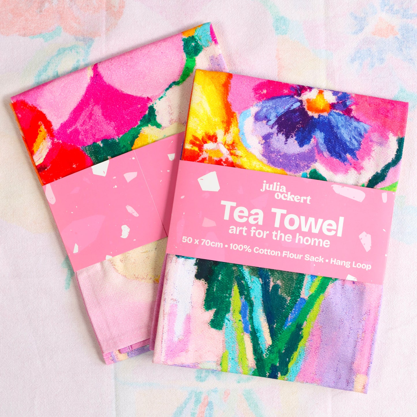 Pansies In Wonderland Tea Towel
