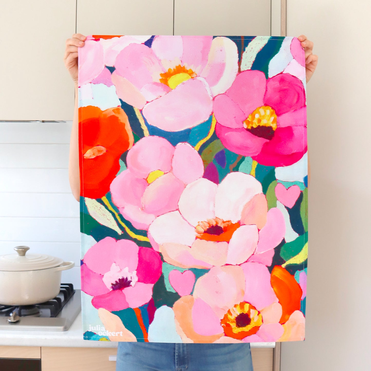 Flowerverse Tea Towel