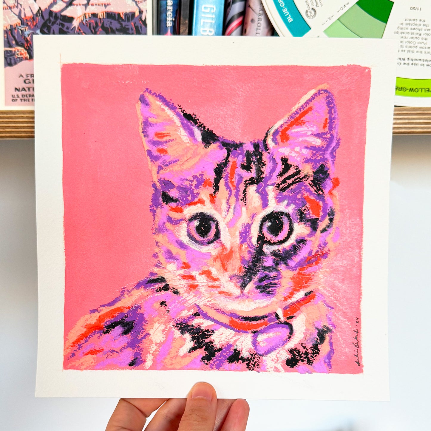 Oil Pastel Pet Commission