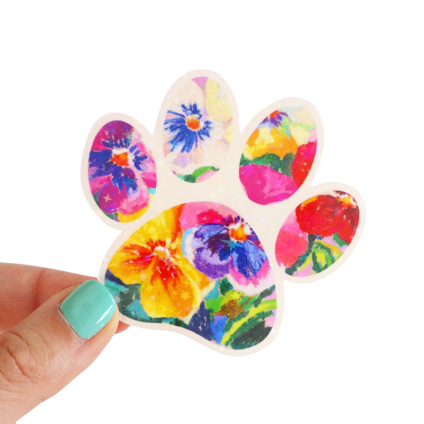 Puppy Paw Prints Glitter Stickers (3 Designs)