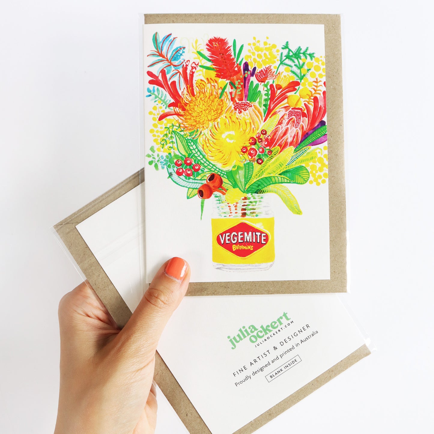 Vegemite Bouquet Greeting Card