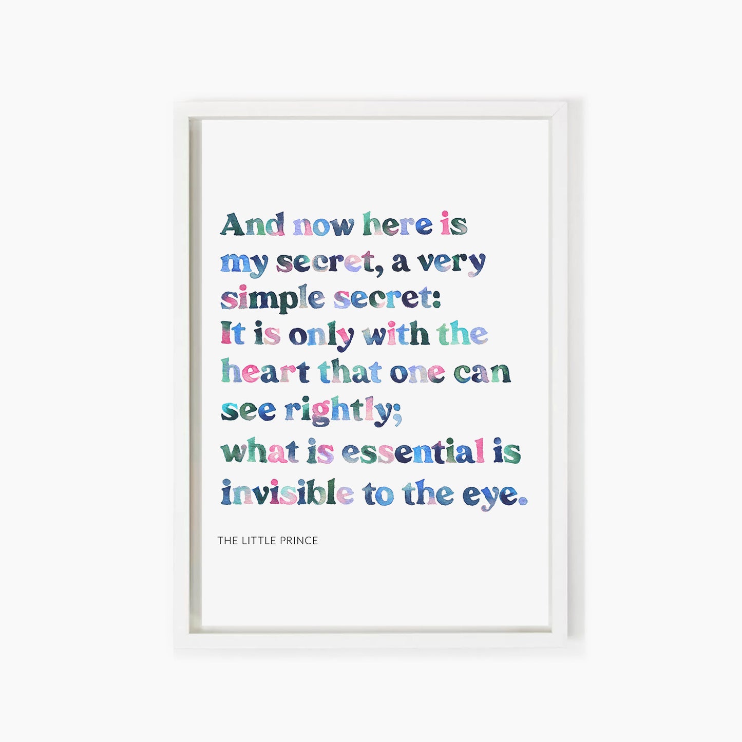 the little prince quote art print
