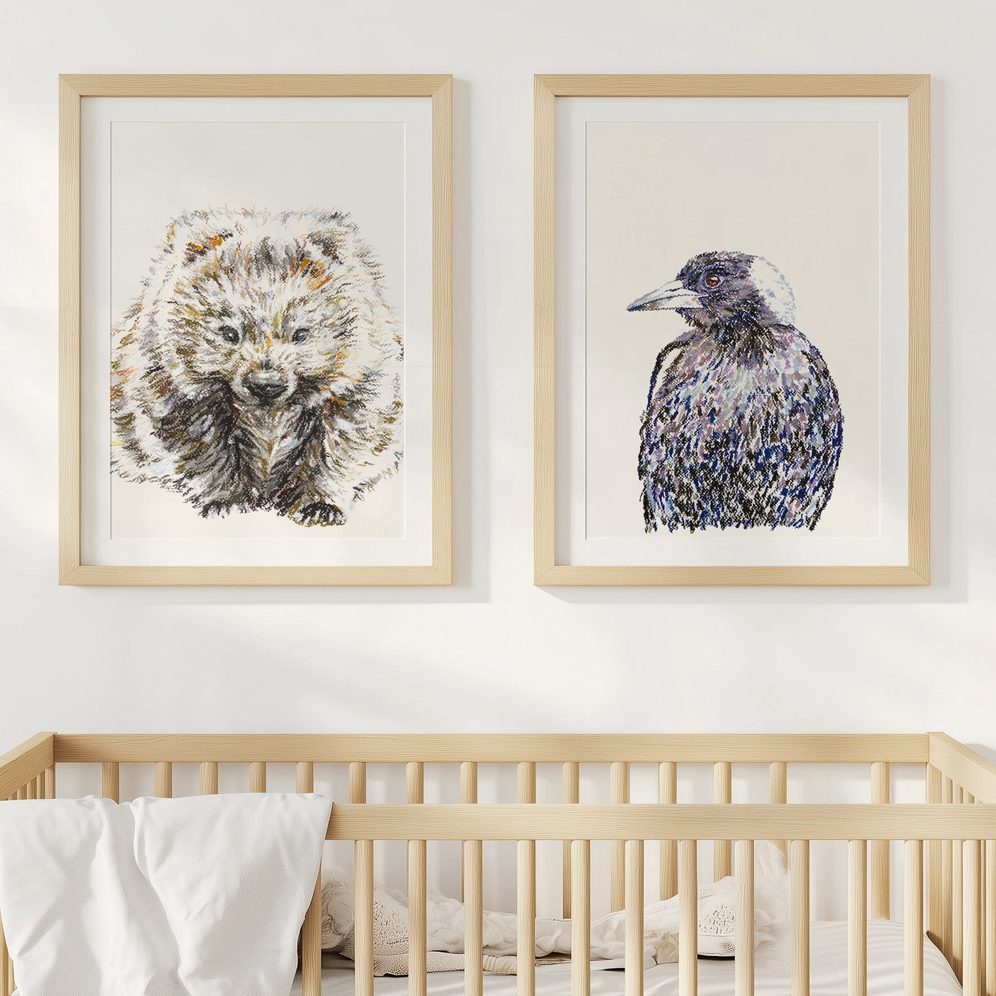 Aussie Animals: Magpie Art Print