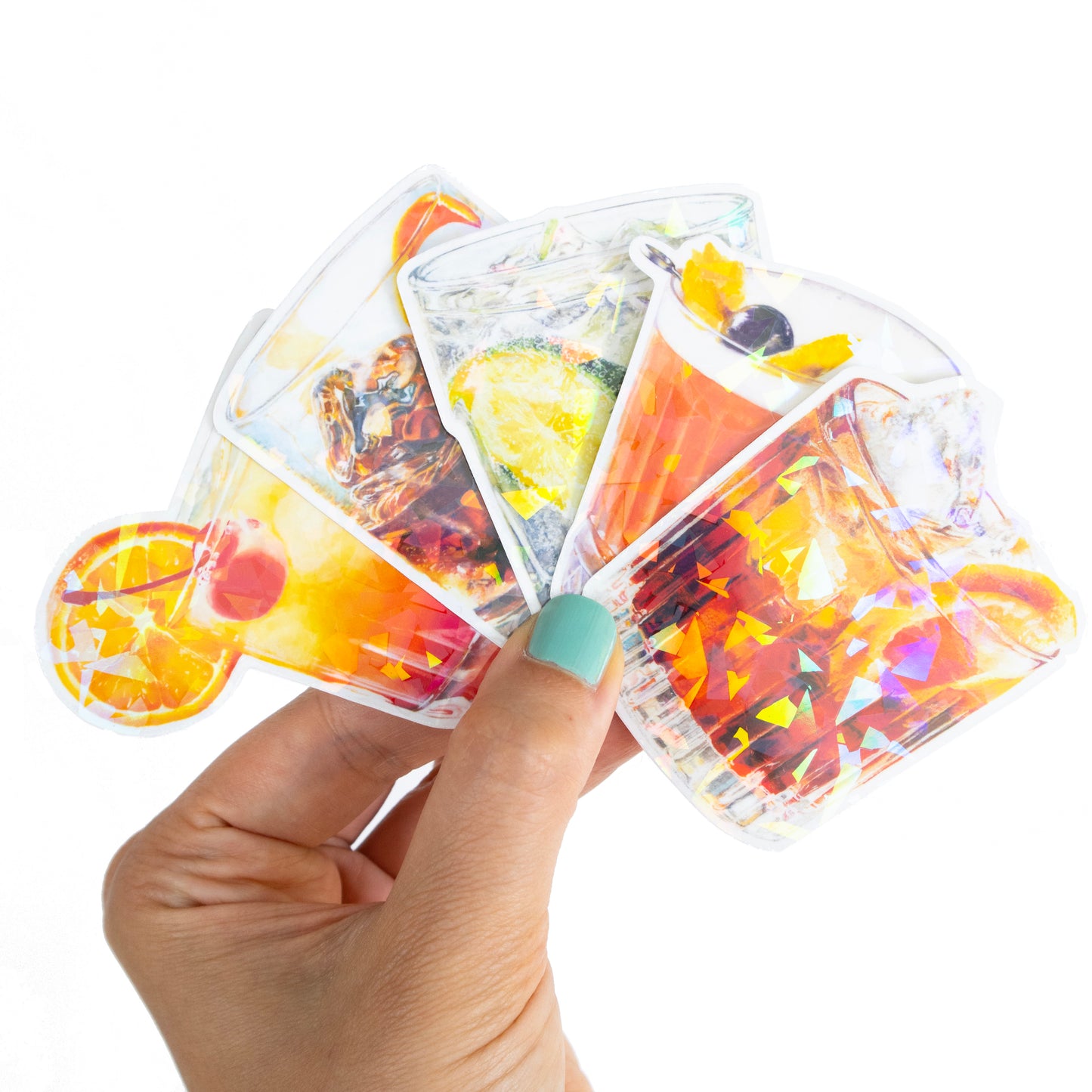 Tequila Sunrise Cocktail Prism Vinyl Sticker