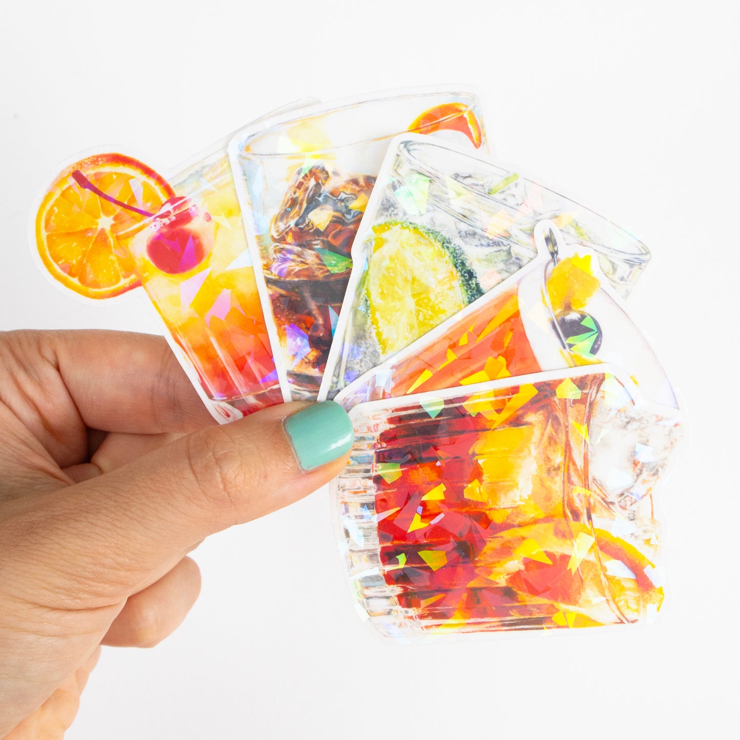 Tequila Sunrise Cocktail Prism Vinyl Sticker