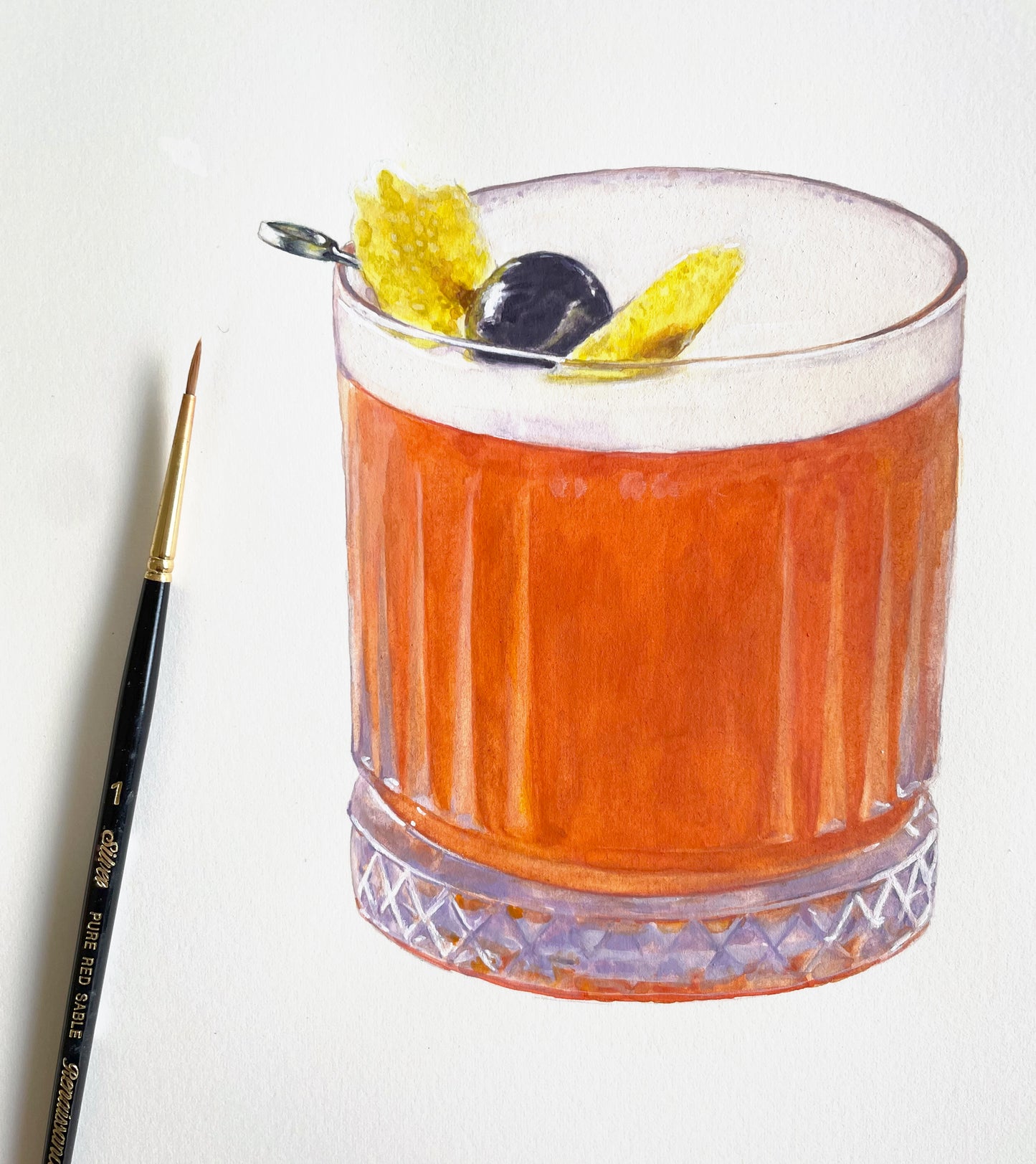 Watercolour Cocktail Commission