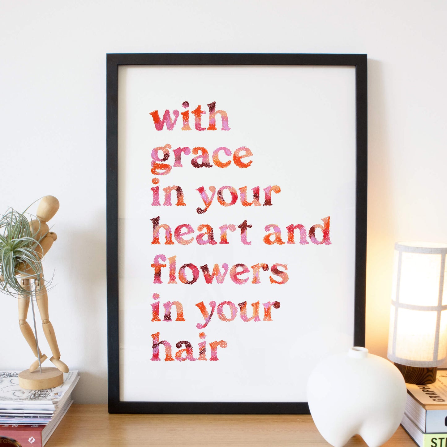 Grace In Your Heart Art Quote