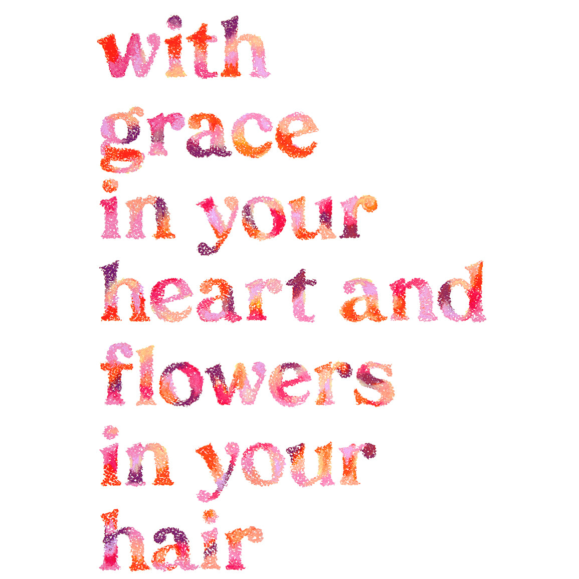 Grace In Your Heart Art Quote