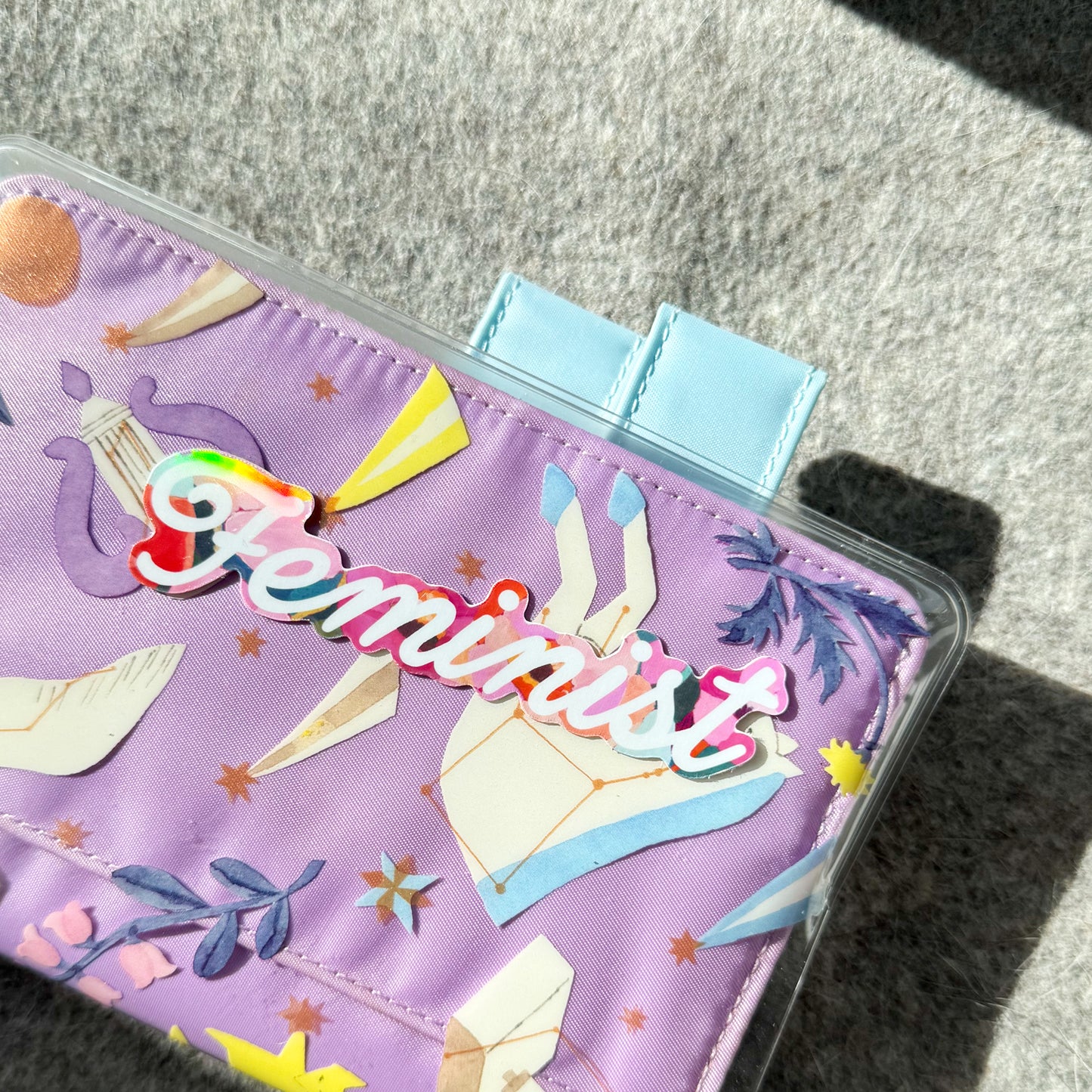 Holographic Feminist Vinyl Sticker