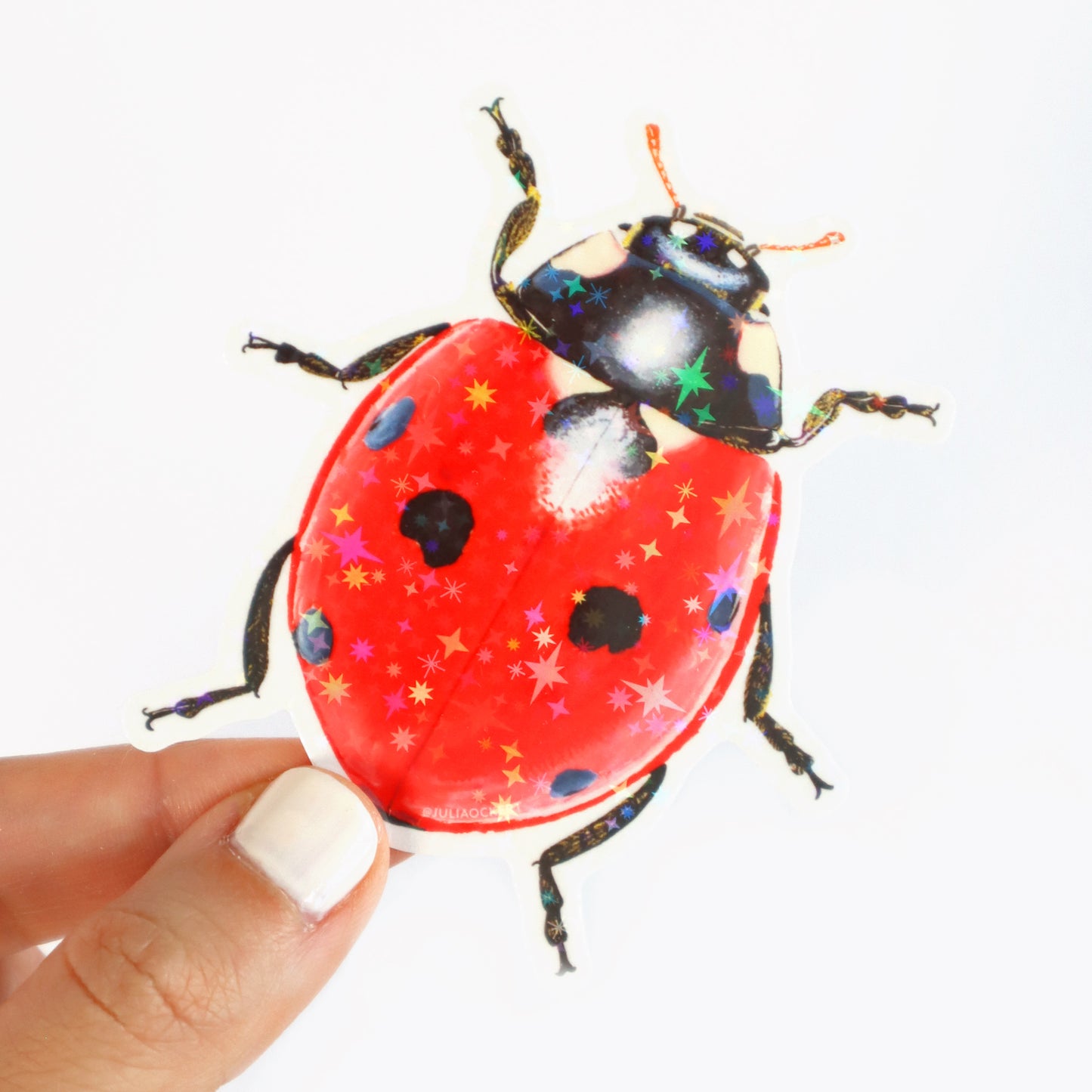Ladybug Sparkles Sticker
