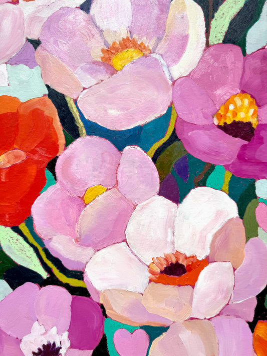 Welcome To The Flowerverse Framed Original Artwork