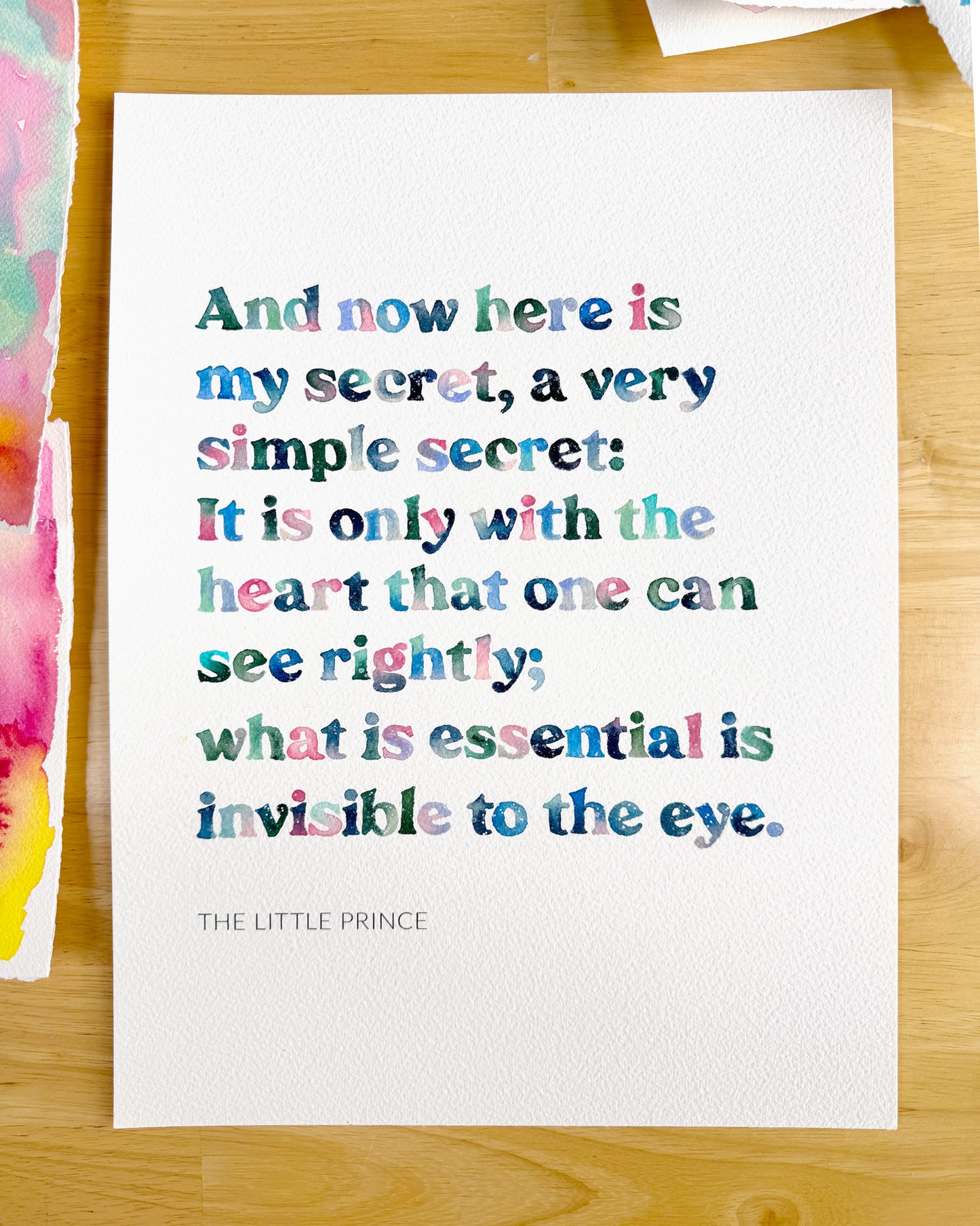 The Little Prince - Original Watercolour Painting