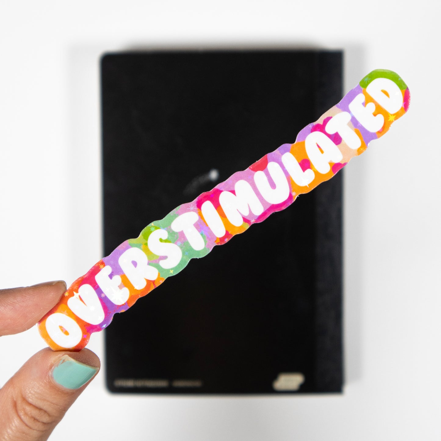 Overstimulated - Funny Type Sticker