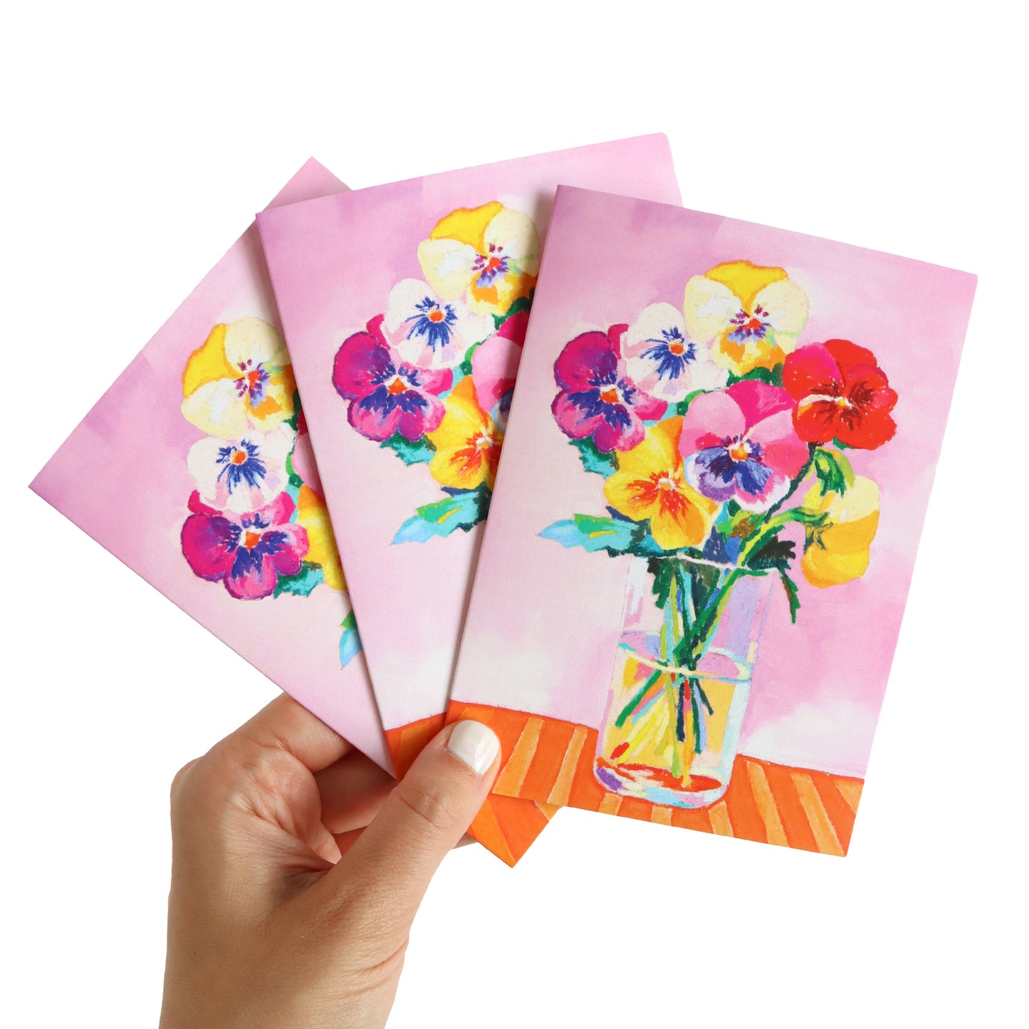 Precious Pansy Flowers Greeting Card