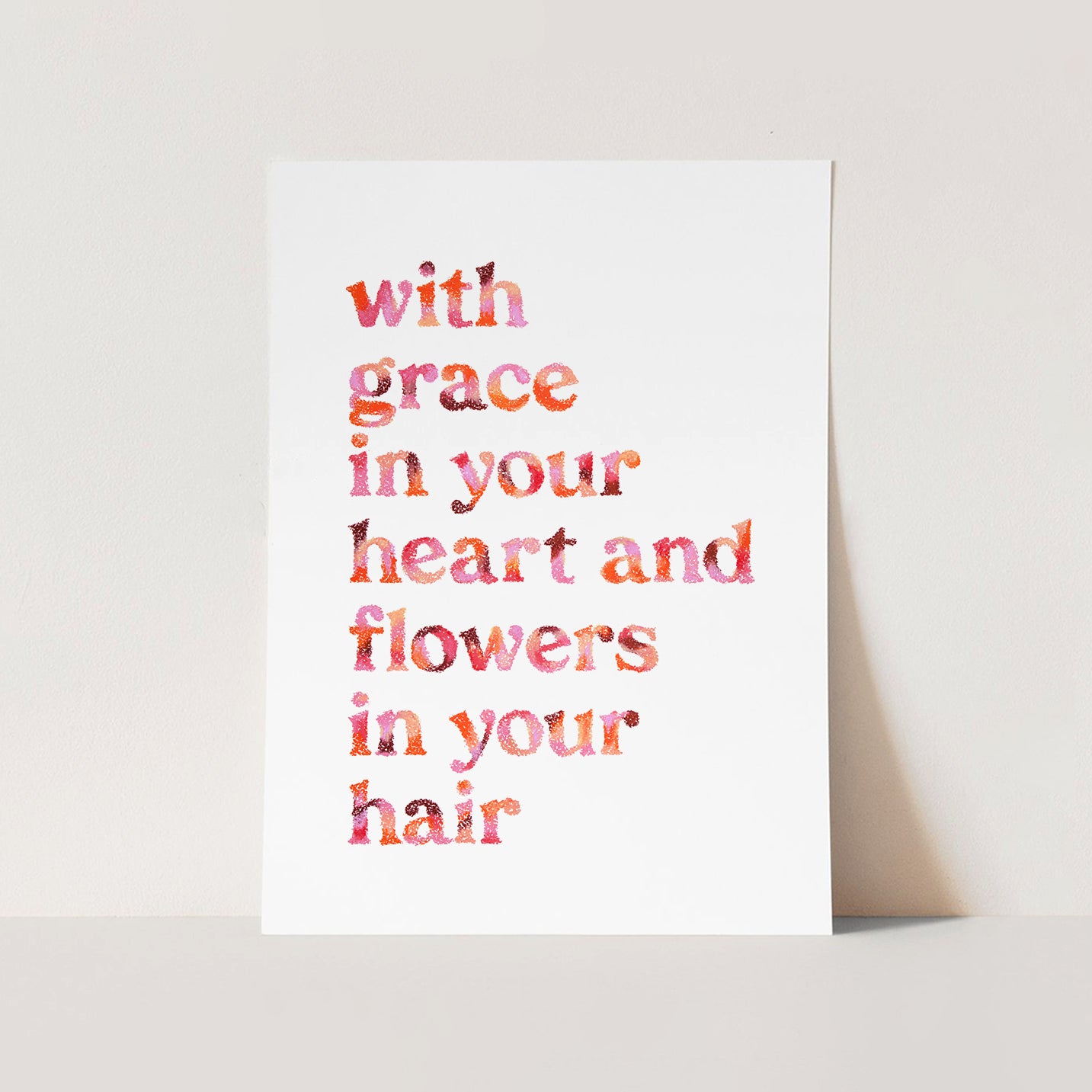 Grace In Your Heart Art Quote