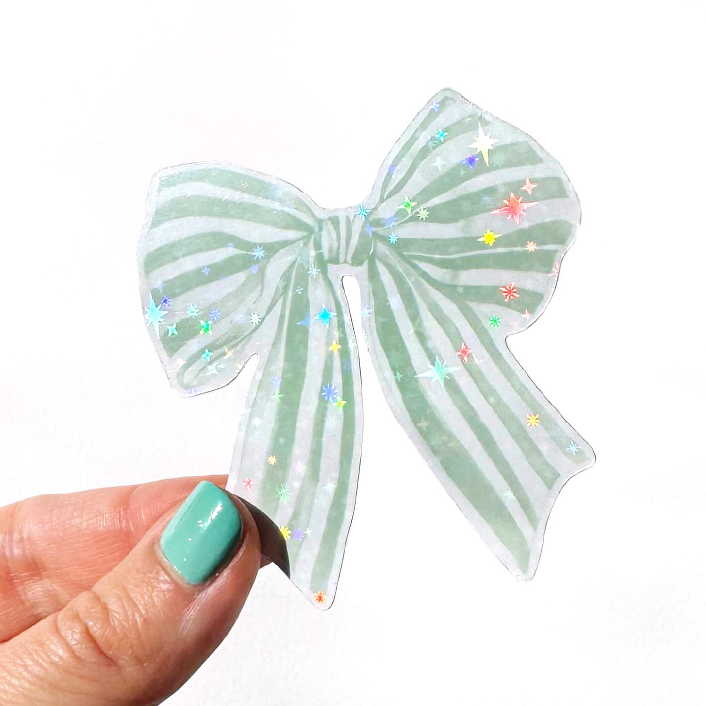 Watercolour Ribbon / Bow Sticker (6 Colours)