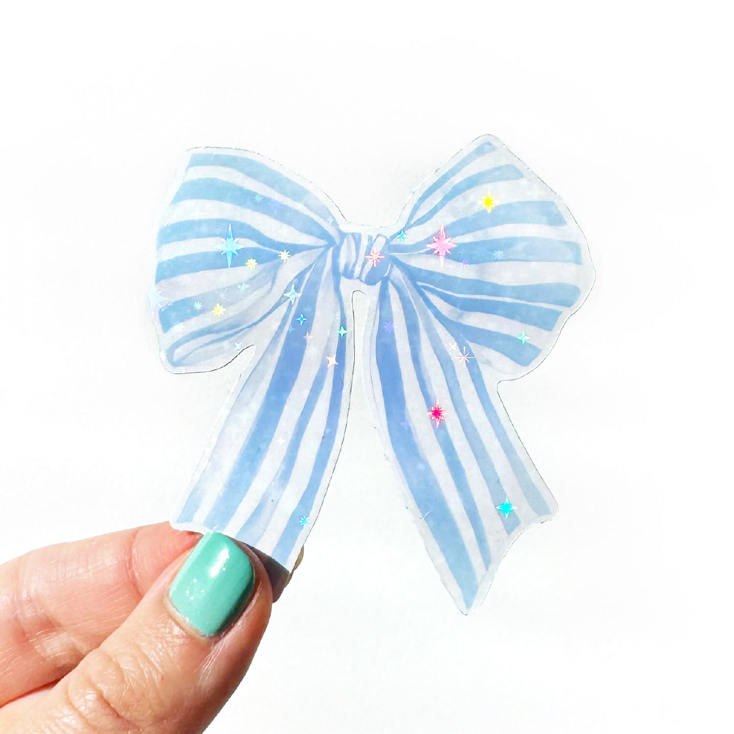 Watercolour Ribbon / Bow Sticker (6 Colours)