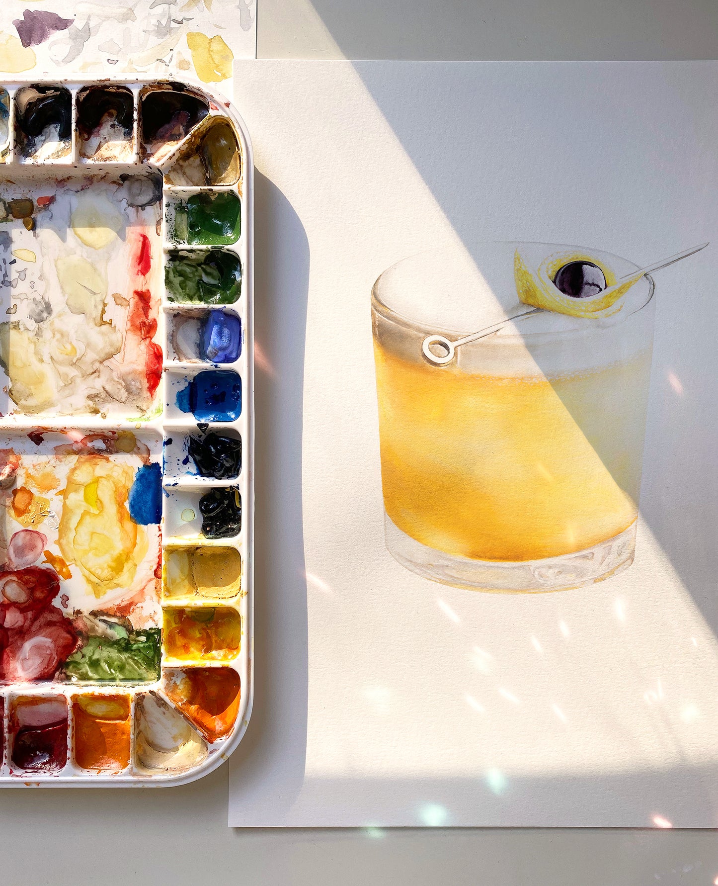 Watercolour Cocktail Commission