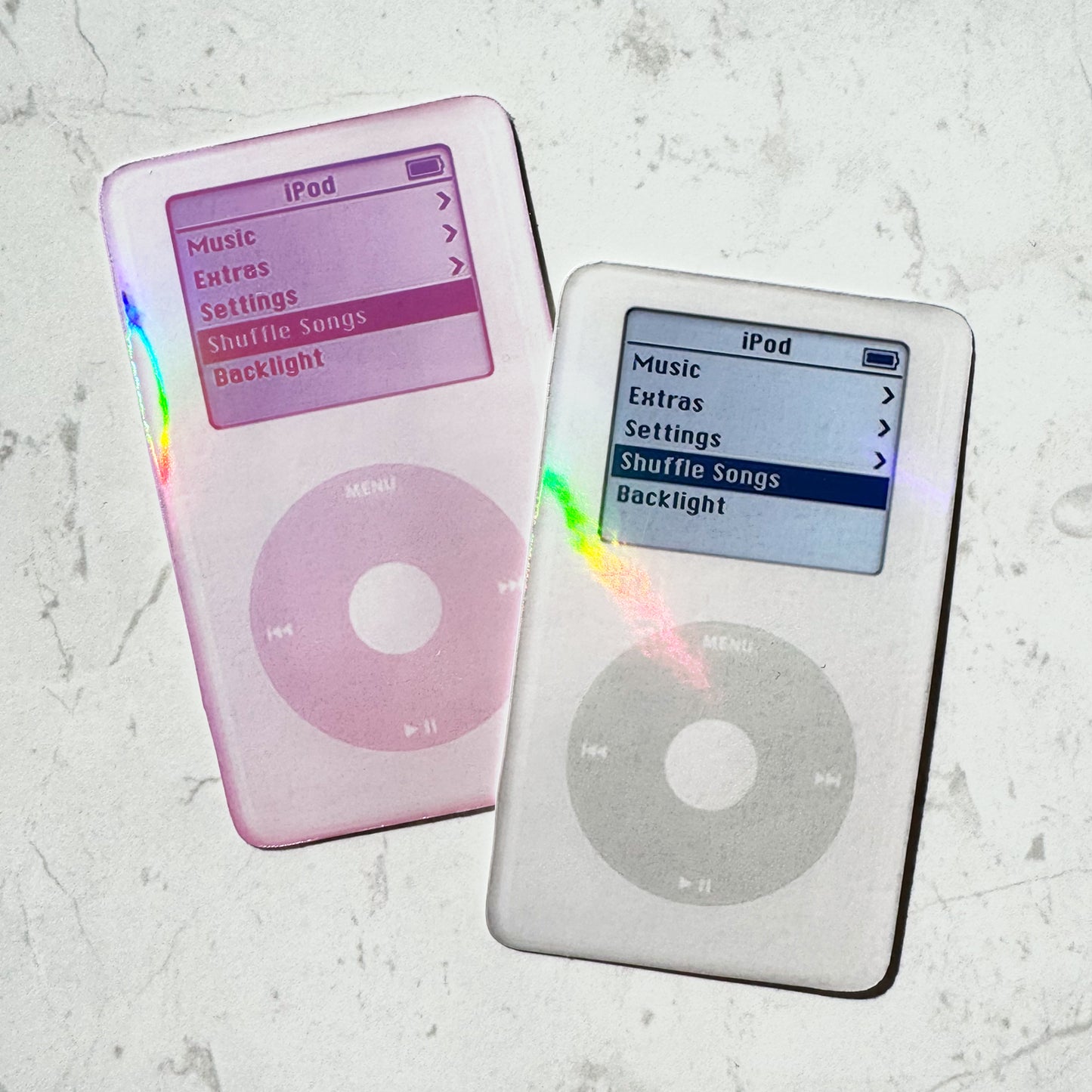 Y2K iPod Holo Sticker (2 Colours)