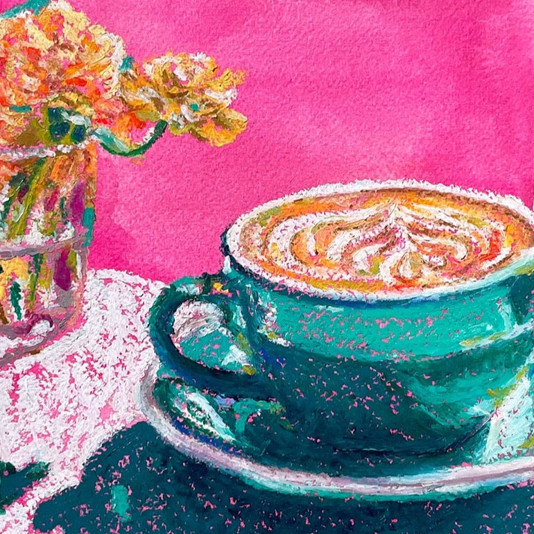 Pink Café Original Artwork