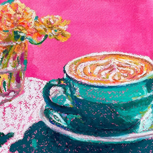 Pink Café Original Artwork