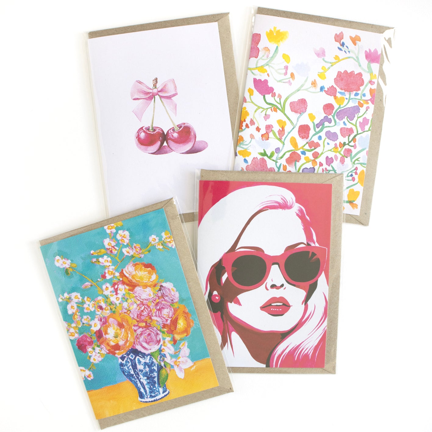 Flower Kisses Greeting Card