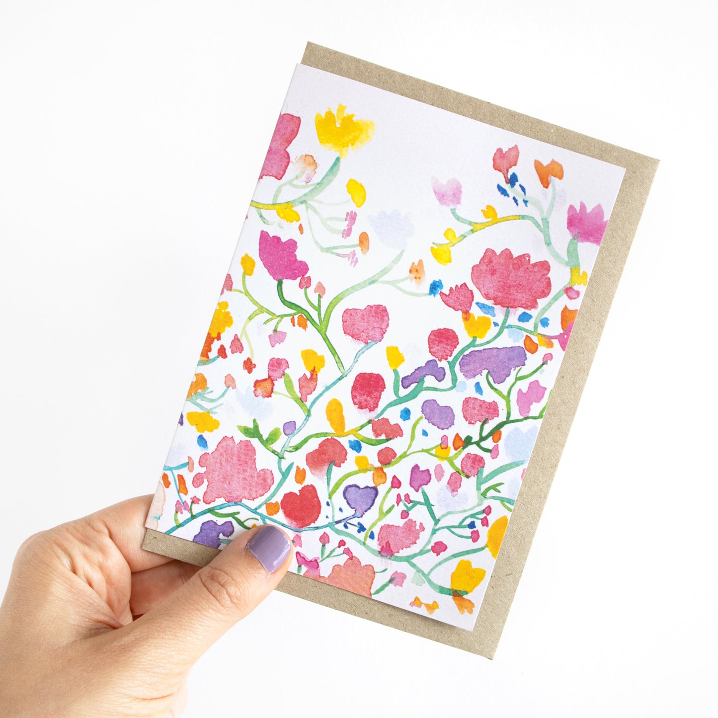 Flower Kisses Greeting Card