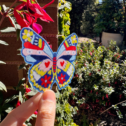 Oil Pastel Butterfly Sticker