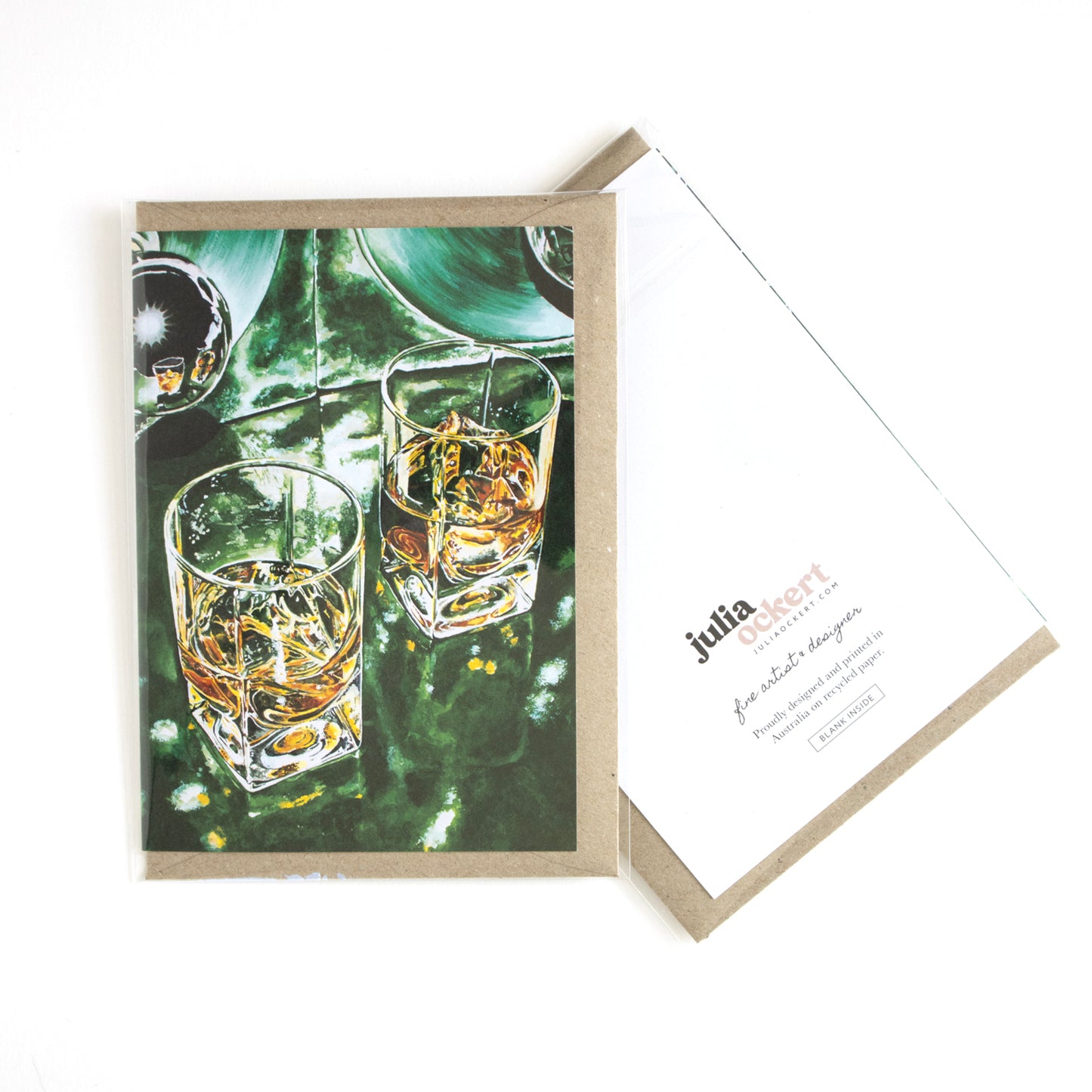 Scotch On Green Greeting Card