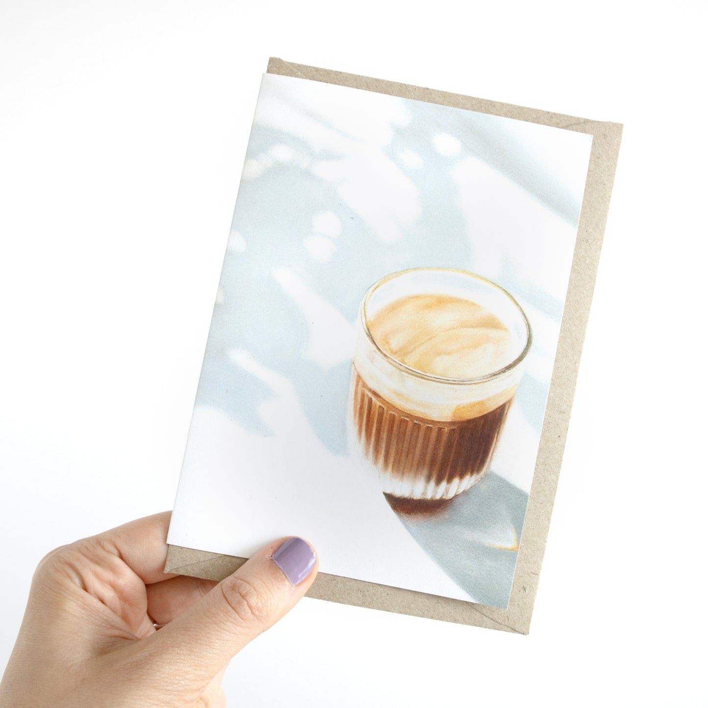 Latte Art Greeting Card