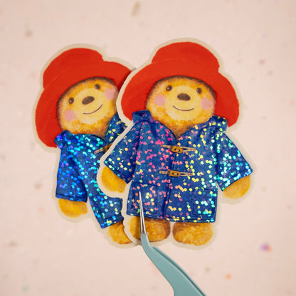 Paddington Teddy Glitter Sticker