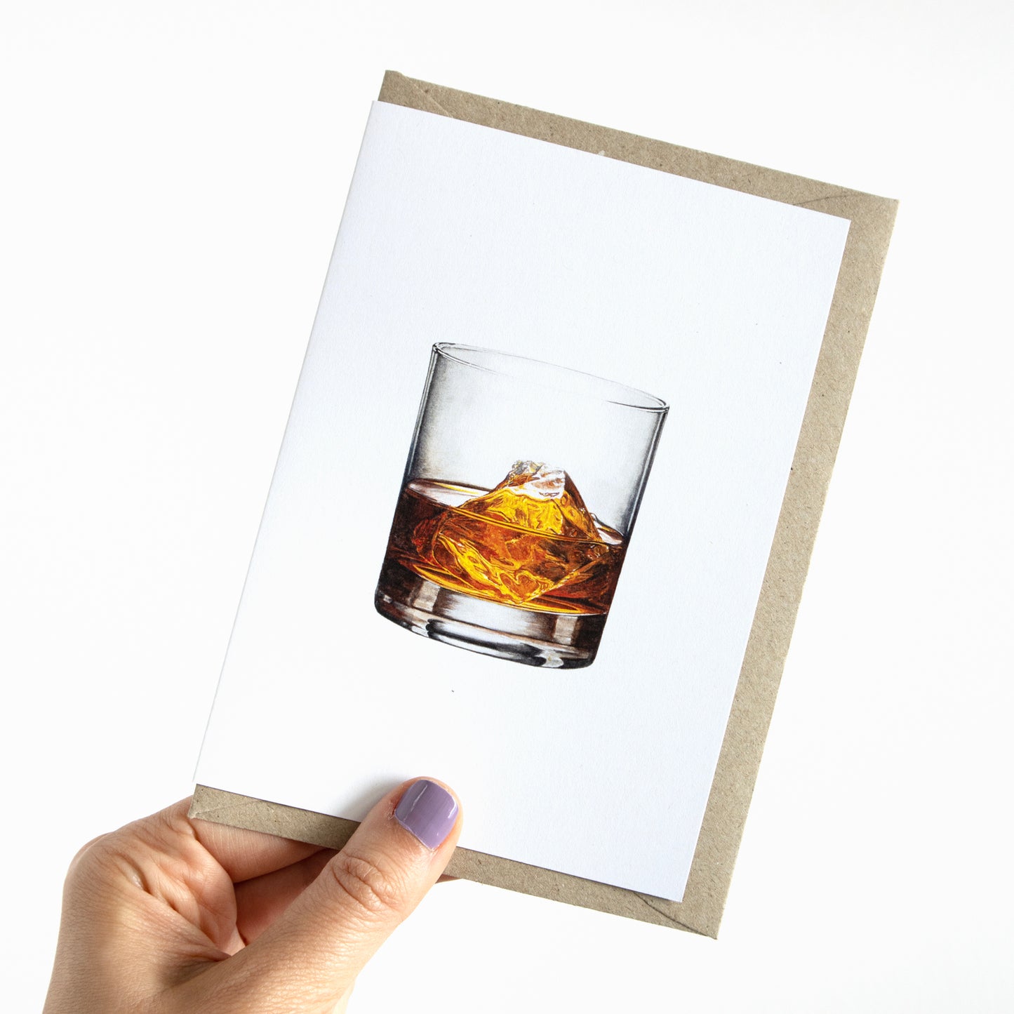 Whiskey Cocktail Greeting Card