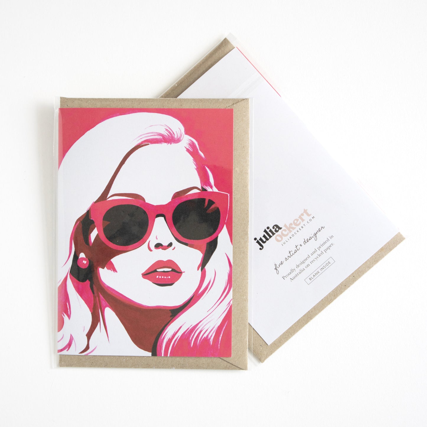 Pop Art Girly Greeting Card