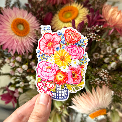 Scribbly Flower Bouquet Sticker