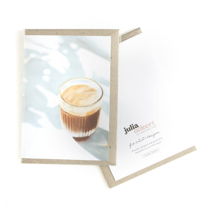 Latte Art Greeting Card