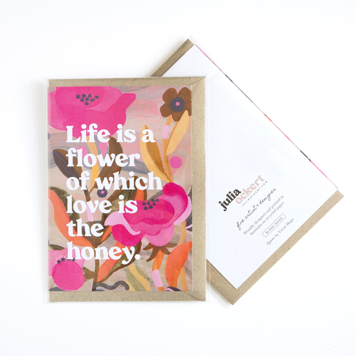 Life Is A Flower Greeting Card