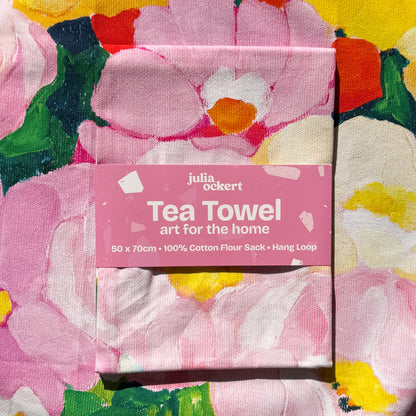 NEW: Flower Market Tea Towel
