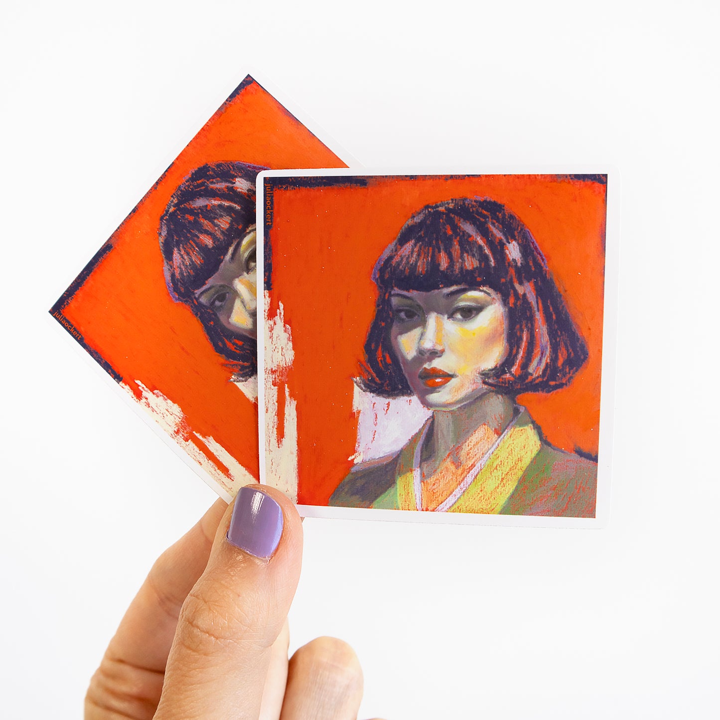 Mia Wallace Portrait Vinyl Sticker