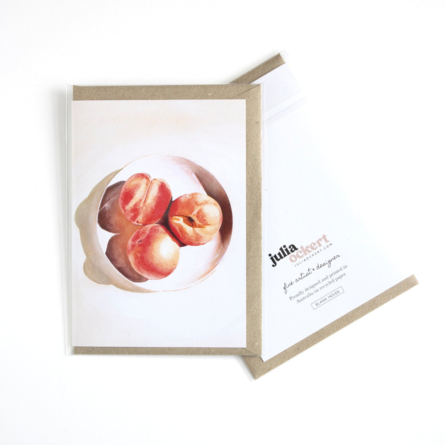 Soft Peaches Greeting Card