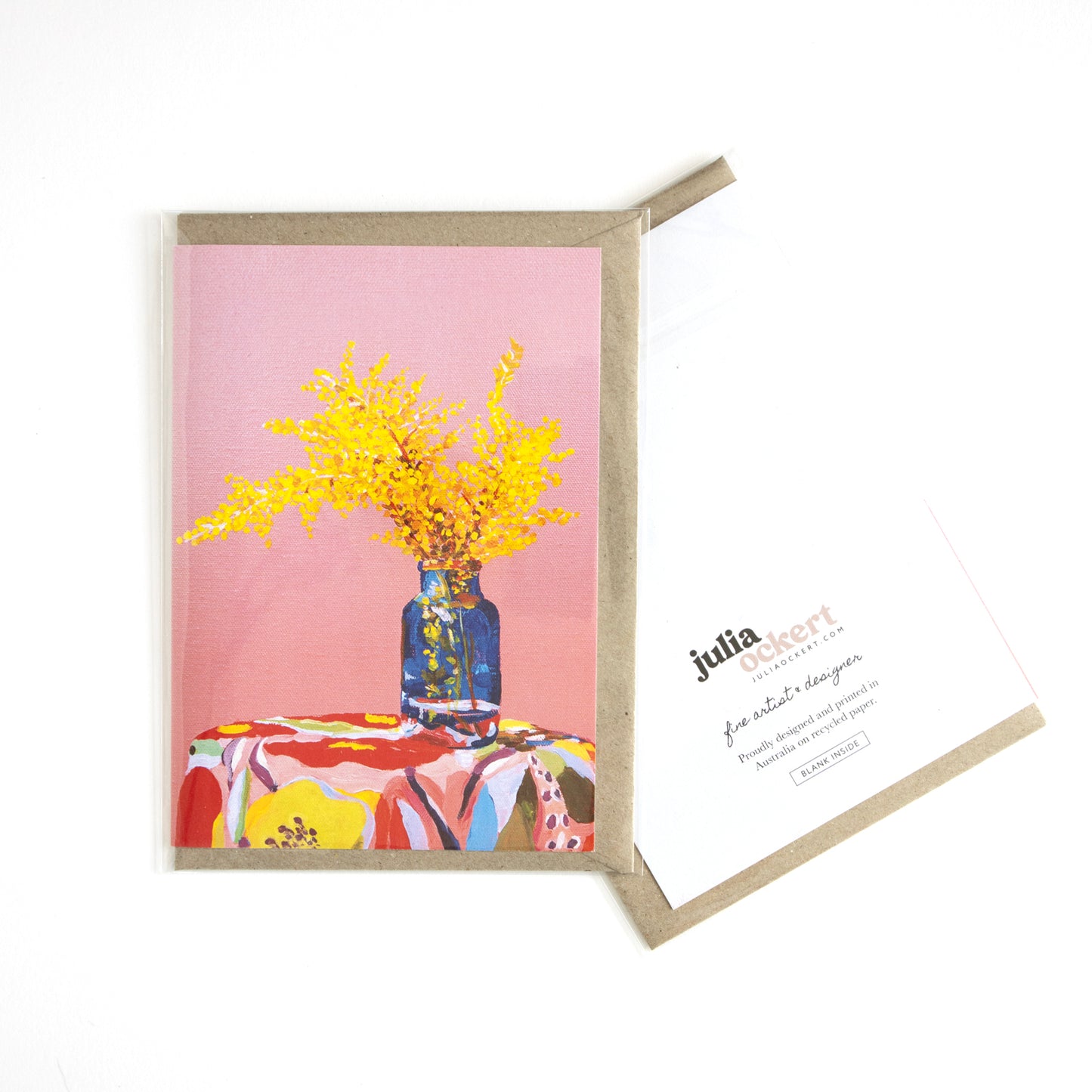 Pink Wattle Greeting Card