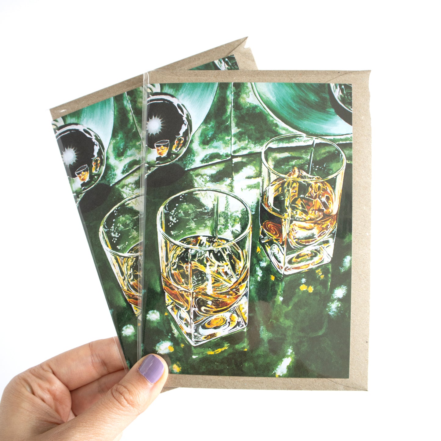 Scotch On Green Greeting Card