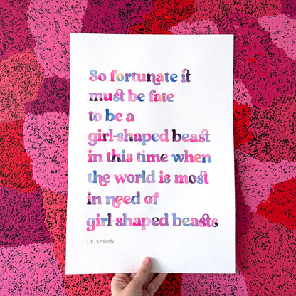 Girl-Shaped Beast - Original Paintings