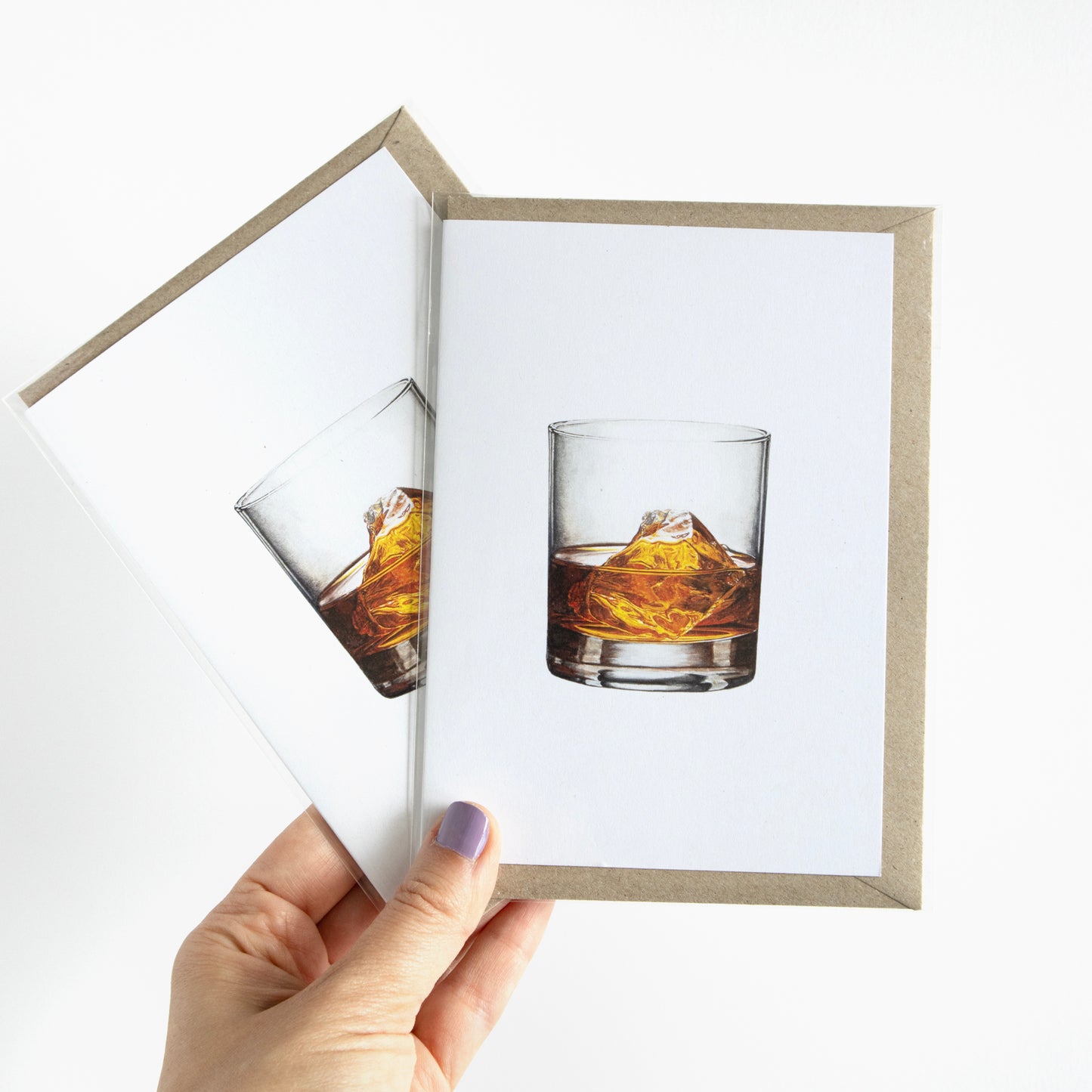 Whiskey Cocktail Greeting Card