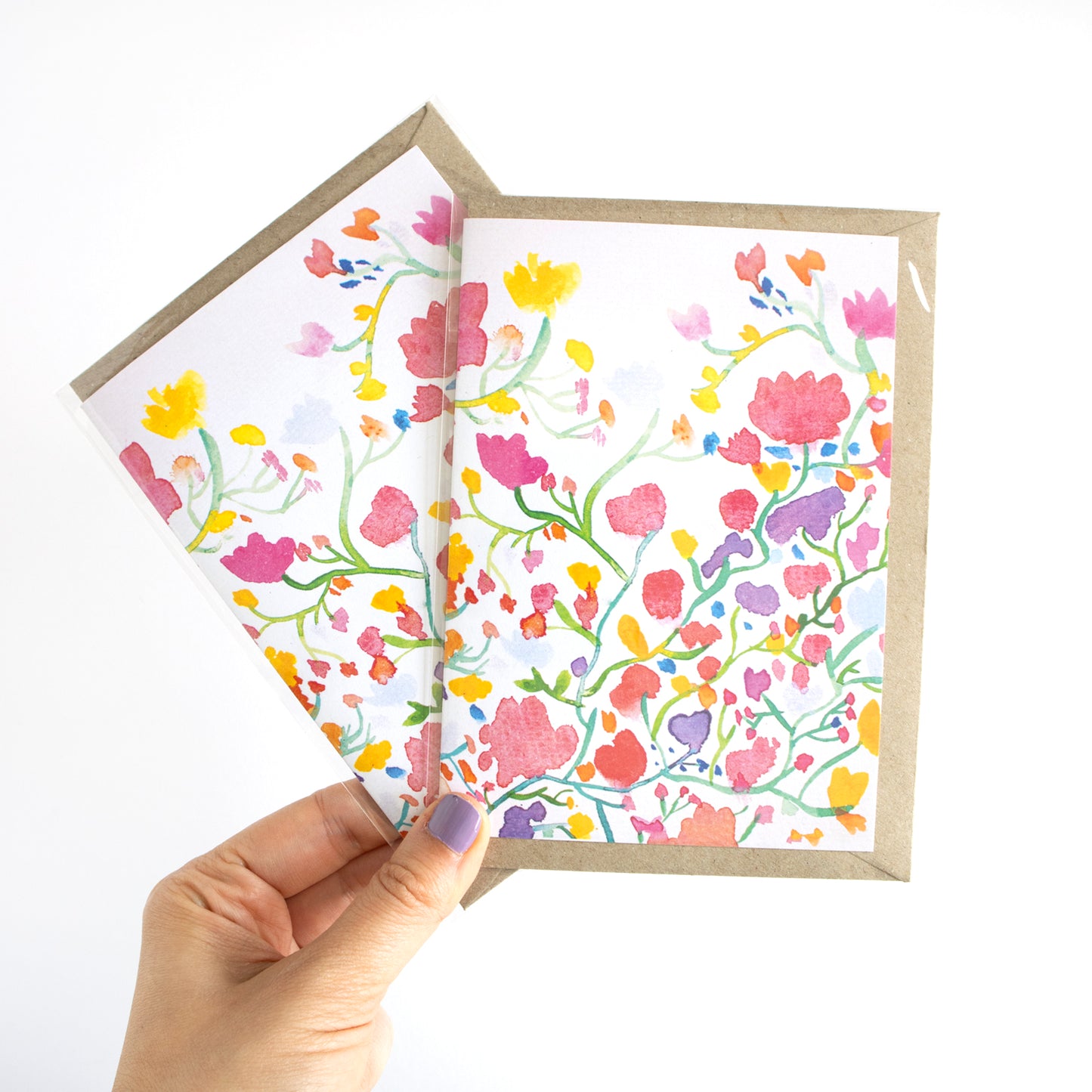 Flower Kisses Greeting Card