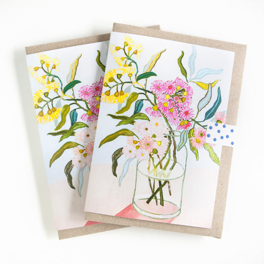 Aussie Blossoming Gums Greeting Card